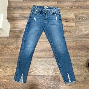 JBD Women’s Jean Size 27 High-Waisted Ankle Slits